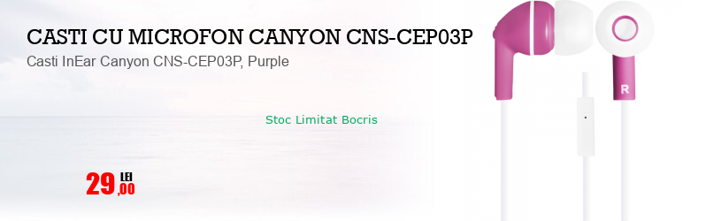 Casti InEar Canyon CNS-CEP03P, Purple
