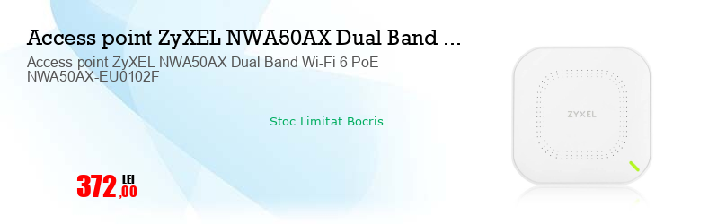 Access point ZyXEL NWA50AX Dual Band Wi-Fi 6 PoE NWA50AX-EU0102F