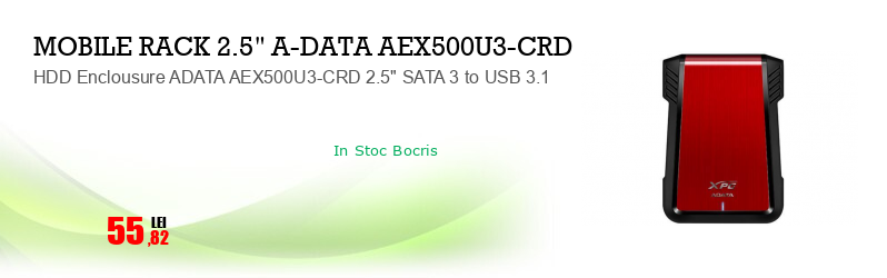 HDD Enclousure ADATA AEX500U3-CRD 2.5" SATA 3 to USB 3.1