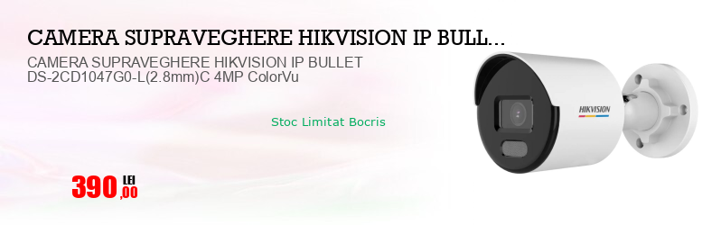 CAMERA SUPRAVEGHERE HIKVISION IP BULLET DS-2CD1047G0-L(2.8mm)C 4MP ColorVu