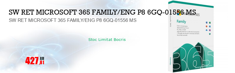 SW RET MICROSOFT 365 FAMILY/ENG P8 6GQ-01556 MS