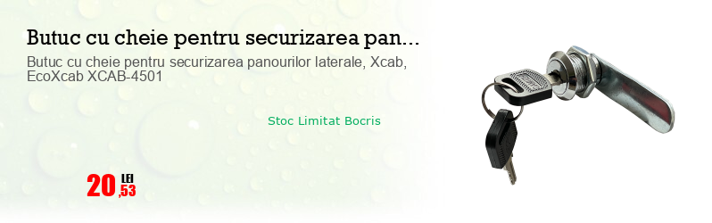 Butuc cu cheie pentru securizarea panourilor laterale, Xcab, EcoXcab XCAB-4501