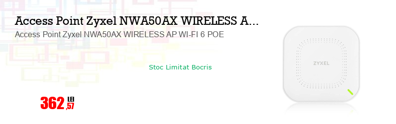 Access Point Zyxel NWA50AX WIRELESS AP WI-FI 6 POE