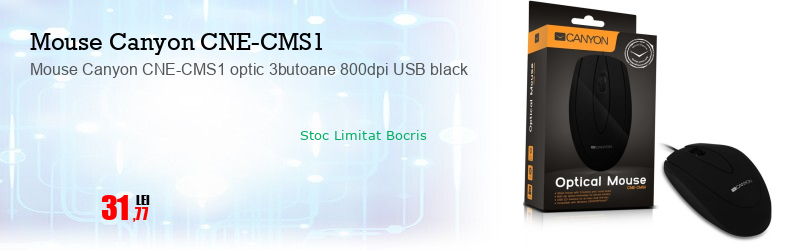 Mouse Canyon CNE-CMS1 optic 3butoane 800dpi USB black