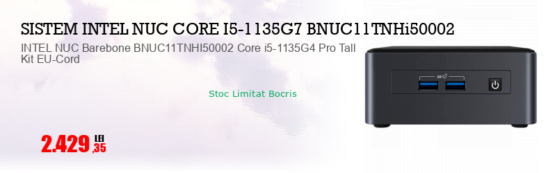 INTEL NUC Barebone BNUC11TNHI50002 Core i5-1135G4 Pro Tall Kit EU-Cord