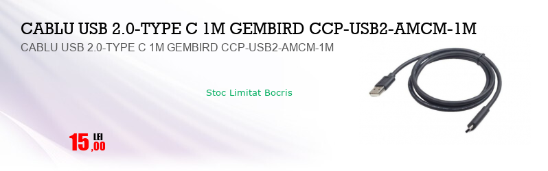 CABLU USB 2.0-TYPE C 1M GEMBIRD CCP-USB2-AMCM-1M