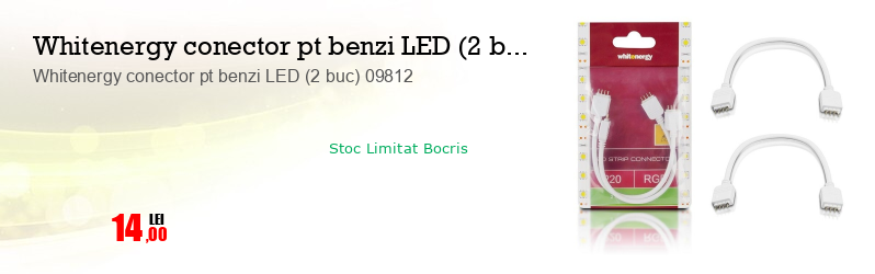 Whitenergy conector pt benzi LED (2 buc) 09812