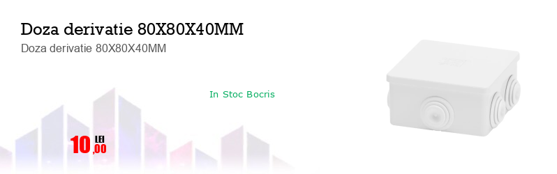Doza derivatie 80X80X40MM