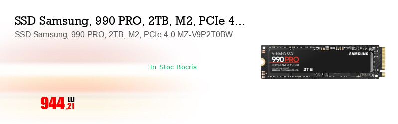 SSD Samsung, 990 PRO, 2TB, M2, PCIe 4.0 MZ-V9P2T0BW