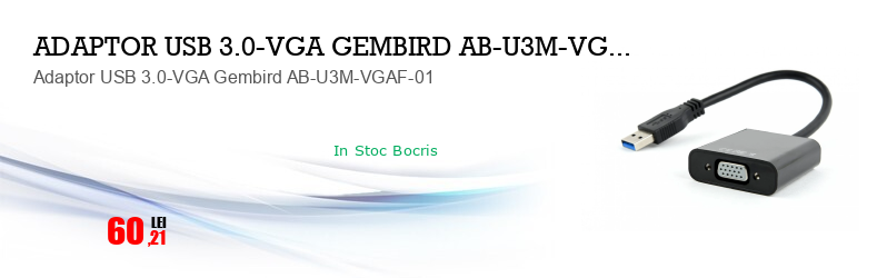 Adaptor USB 3.0-VGA Gembird AB-U3M-VGAF-01