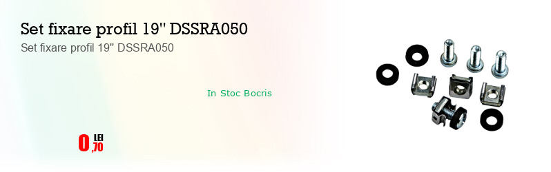 Set fixare profil 19'' DSSRA050