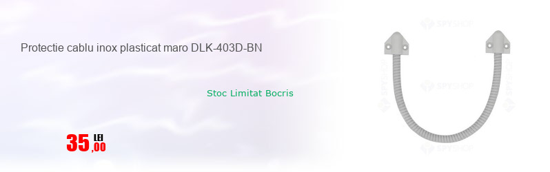 Protectie cablu inox plasticat maro DLK-403D-BN