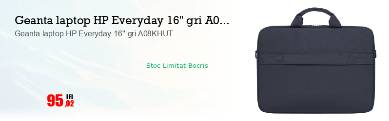 Geanta laptop HP Everyday 16'' gri A08KHUT