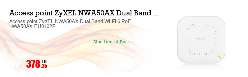 Access point ZyXEL NWA50AX Dual Band Wi-Fi 6 PoE NWA50AX-EU0102F