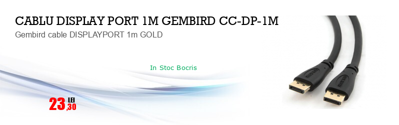 Gembird cable DISPLAYPORT 1m GOLD