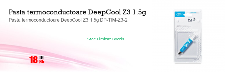 Pasta termoconductoare DeepCool Z3 1.5g DP-TIM-Z3-2