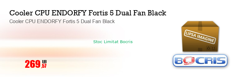Cooler CPU ENDORFY Fortis 5 Dual Fan Black