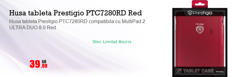 Husa tableta Prestigio PTC7280RD compatibila cu MultiPad 2 ULTRA DUO 8.0 Red
