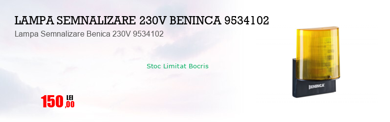 Lampa Semnalizare Benica 230V 9534102