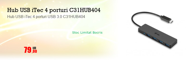 Hub USB iTec 4 porturi USB 3.0 C31HUB404