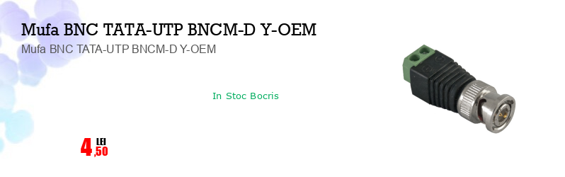 Mufa BNC TATA-UTP BNCM-D Y-OEM