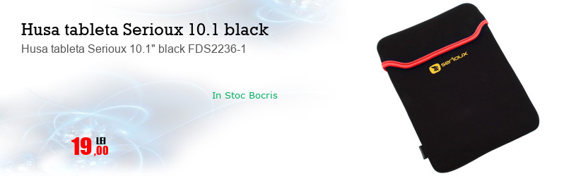 Husa tableta Serioux 10.1" black FDS2236-1