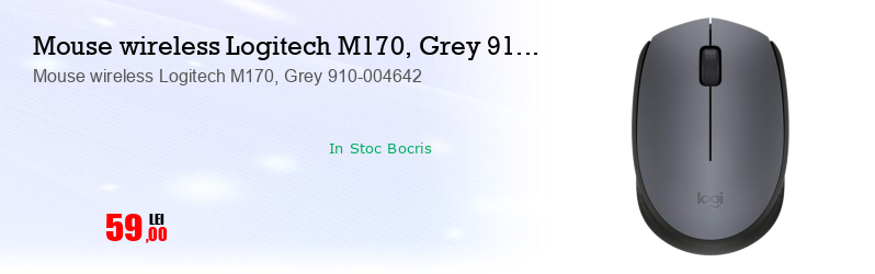 Mouse wireless Logitech M170, Grey 910-004642