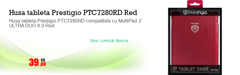 Husa tableta Prestigio PTC7280RD compatibila cu MultiPad 2 ULTRA DUO 8.0 Red