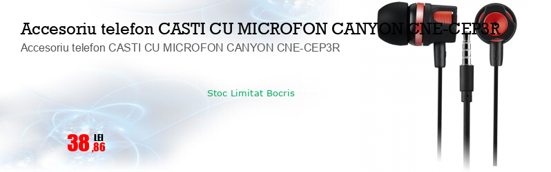 Accesoriu telefon CASTI CU MICROFON CANYON CNE-CEP3R 