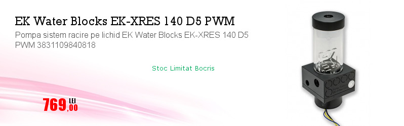 Pompa sistem racire pe lichid EK Water Blocks EK-XRES 140 D5 PWM 3831109840818