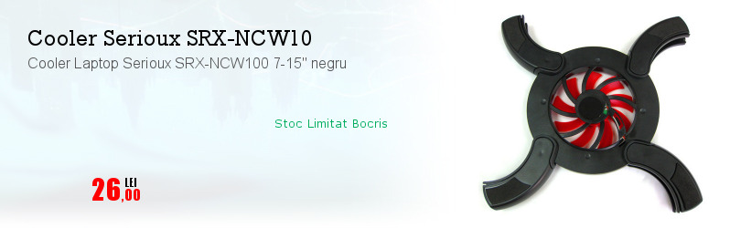 Cooler Laptop Serioux SRX-NCW100 7-15" negru
