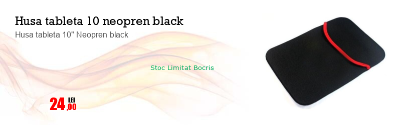 Husa tableta 10" Neopren black 