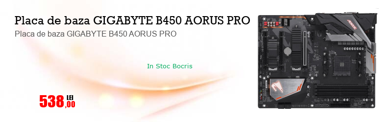 Placa de baza GIGABYTE B450 AORUS PRO