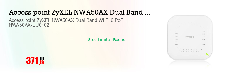 Access point ZyXEL NWA50AX Dual Band Wi-Fi 6 PoE NWA50AX-EU0102F