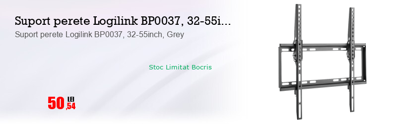 Suport perete Logilink BP0037, 32-55inch, Grey 