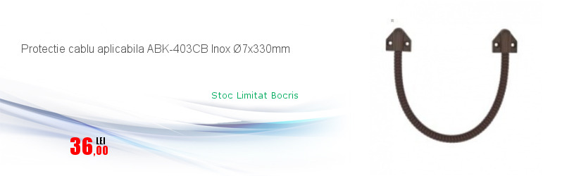 Protectie cablu aplicabila ABK-403CB Inox Ø7x330mm