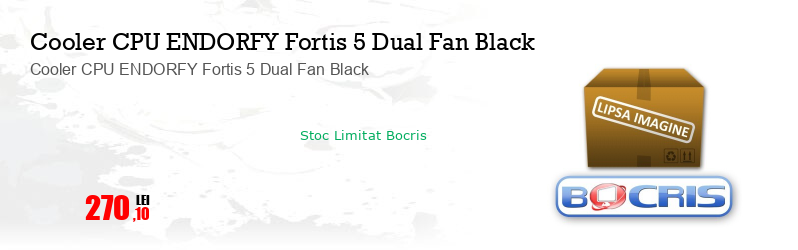 Cooler CPU ENDORFY Fortis 5 Dual Fan Black