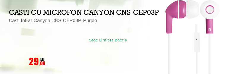 Casti InEar Canyon CNS-CEP03P, Purple