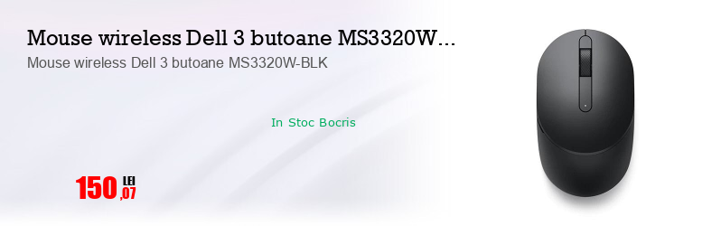 Mouse wireless Dell 3 butoane MS3320W-BLK