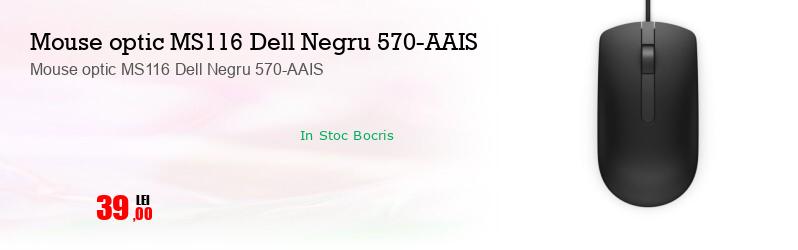 Mouse optic MS116 Dell Negru 570-AAIS