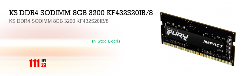 KS DDR4 SODIMM 8GB 3200 KF432S20IB/8