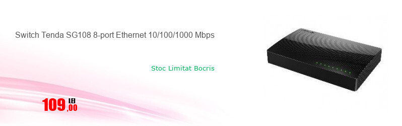 Switch Tenda SG108 8-port Ethernet 10/100/1000 Mbps