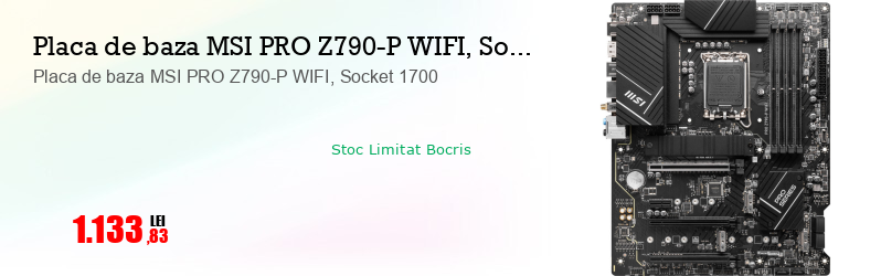 Placa de baza MSI PRO Z790-P WIFI, Socket 1700