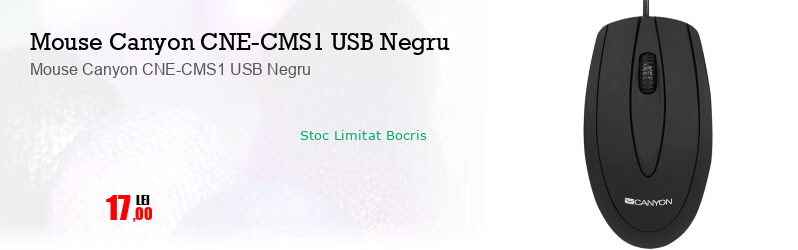 Mouse Canyon CNE-CMS1 USB Negru