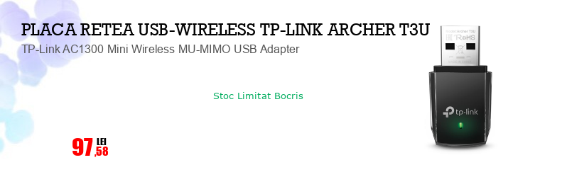 TP-Link AC1300 Mini Wireless MU-MIMO USB Adapter