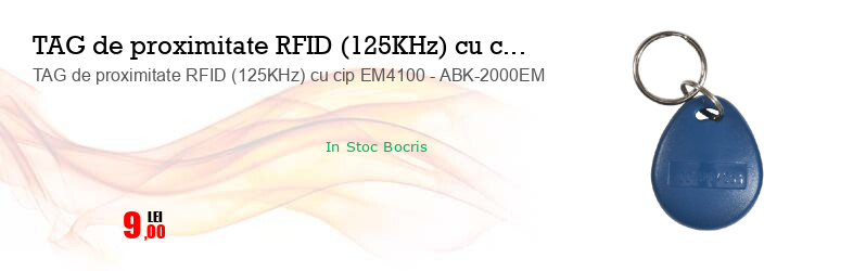 TAG de proximitate RFID (125KHz) cu cip EM4100 - ABK-2000EM