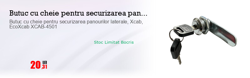 Butuc cu cheie pentru securizarea panourilor laterale, Xcab, EcoXcab XCAB-4501