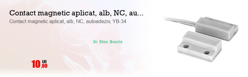 Contact magnetic aplicat, alb, NC, autoadeziv, YB-34