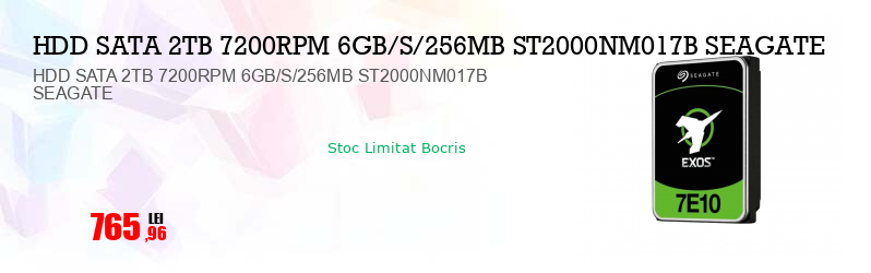HDD SATA 2TB 7200RPM 6GB/S/256MB ST2000NM017B SEAGATE
