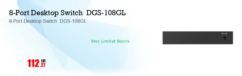 8-Port Desktop Switch  DGS-108GL